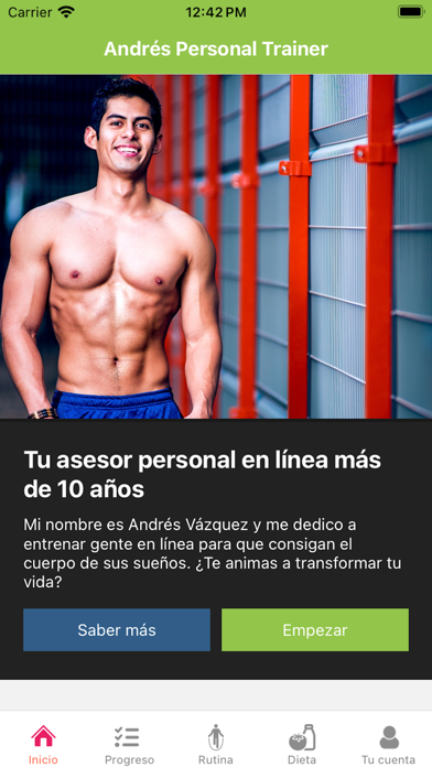 Andres Personal Trainer Screenshot