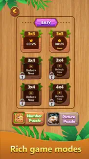 wooden number jigsaw iphone screenshot 3