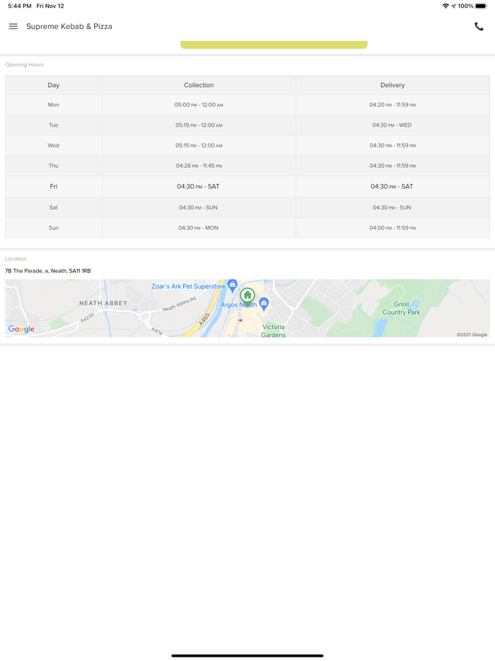 Supreme Kebab And Pizza