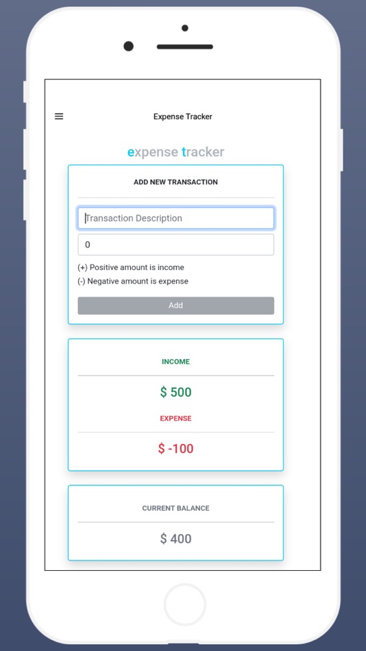 Expense Tracker Manager - 1.0 - (iOS)