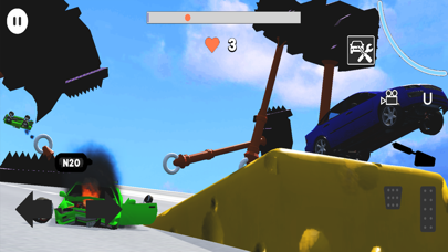 Slippery Slope Car Destruction Screenshot