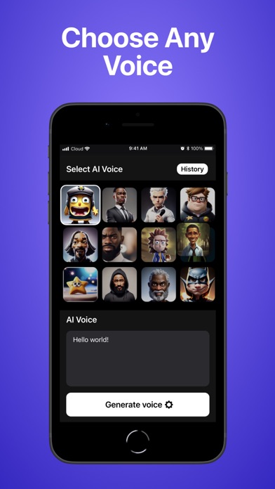 AI Celebrity Voice Changer Screenshot
