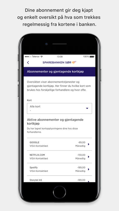 Sparebanken S?r Mobilbank Screenshot