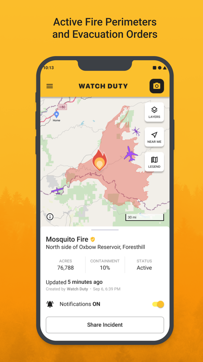 Watch Duty Wildfire Maps