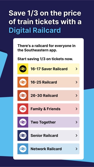 Southeastern: Train tickets Screenshot
