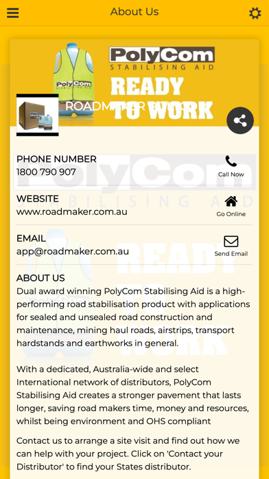 Screenshot 1 of PolyCom Road Stabilising App