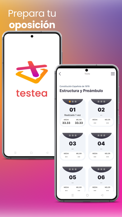 Testea Screenshot