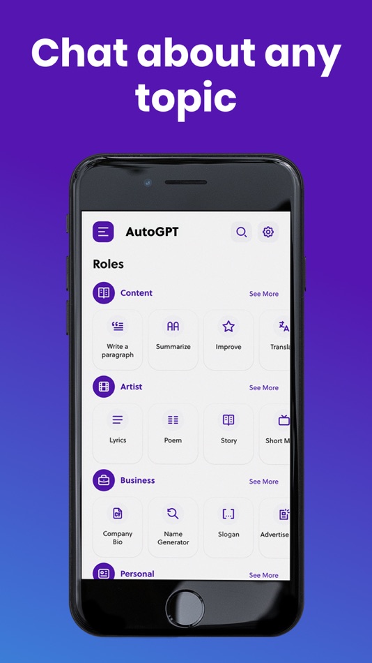 #3. AutoGPT ChatBot (iOS) By: Trendest