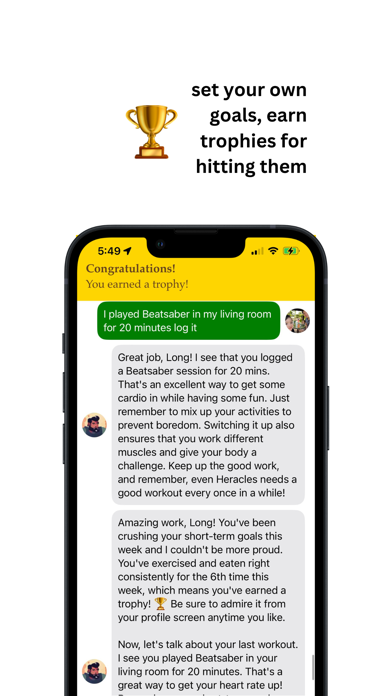 Coach: Fitness Logging Screenshot
