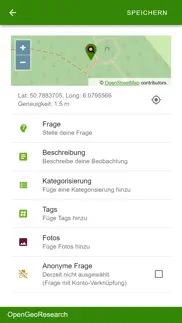 opengeoresearch iphone bildschirmfoto 1