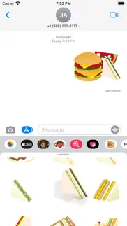 appetizing bread stickers iphone screenshot 4