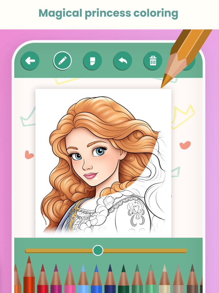 Princess coloring book game