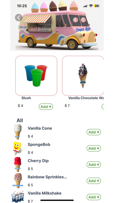 Cones App Screenshot