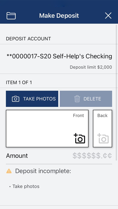 Screenshot #3 pour Self-Help CU Mobile Banking