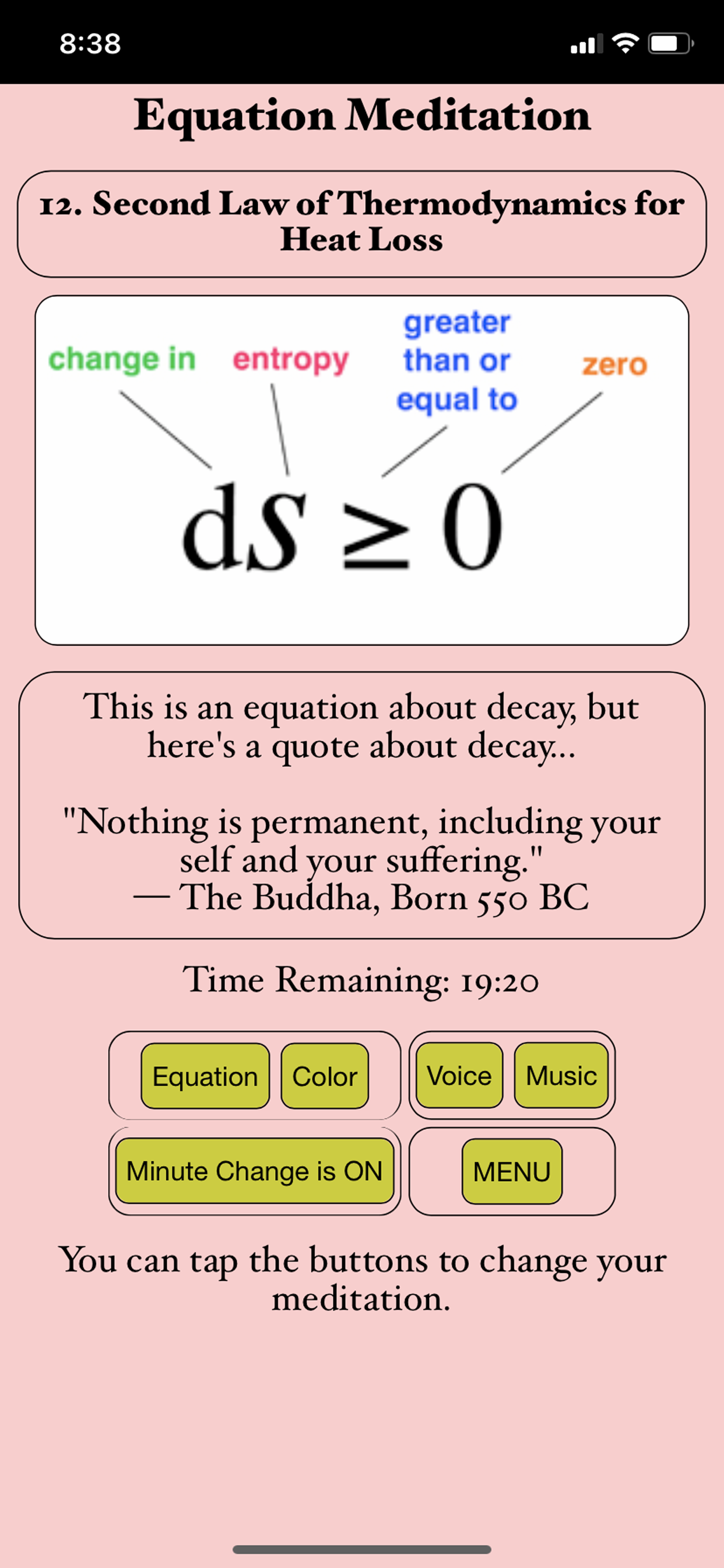 Equation Meditation