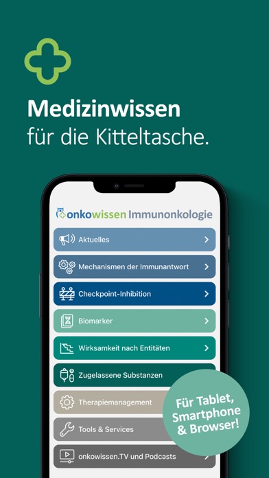 Immunonkologie onkowissen Screenshot