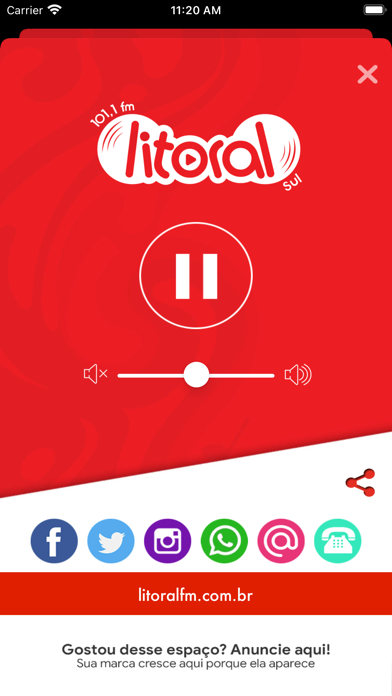 Litoral FM Screenshot