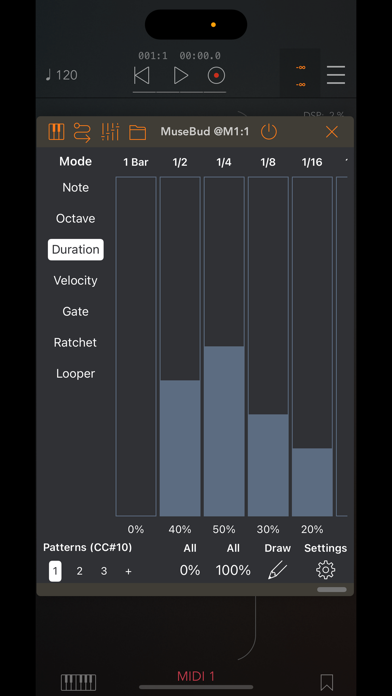 Screenshot #3 pour MuseBud - AUv3 MIDI Generator