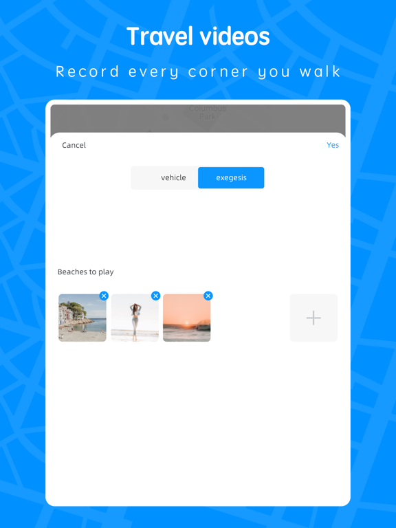 Travel Map:Journeys Route Plan iPad screenshot 6 - Travel app