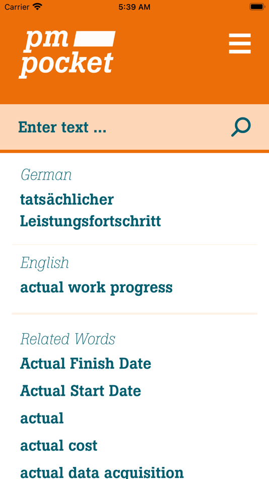 #4. PM Dictionary DE/EN (iOS) Podle: a@m Advisory GmbH