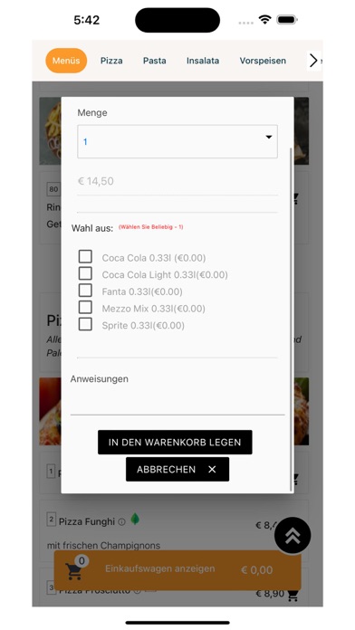 Deluxe Pizza Und Burgerhaus Screenshot