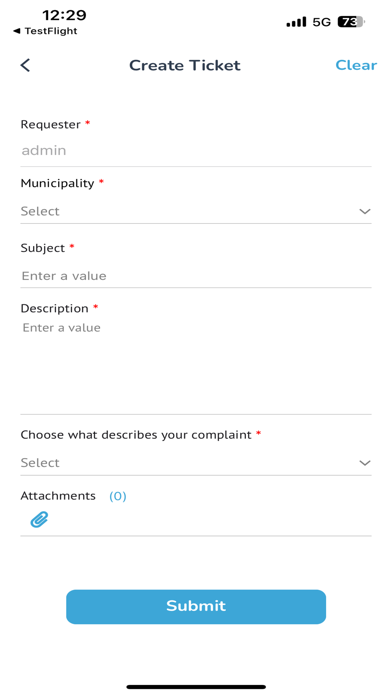 CHDMCE Complaints Screenshot