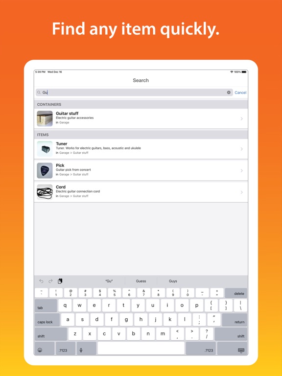 My Storage Helper iPad screenshot 4 - Utilities app
