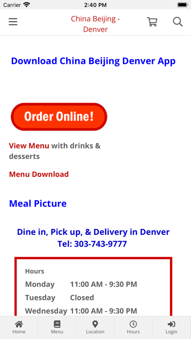 China Beijing - Denver Screenshot