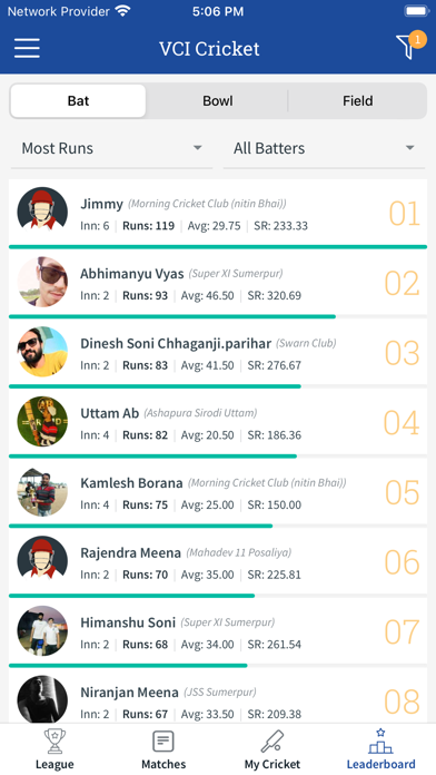 VCI Cricket Screenshot