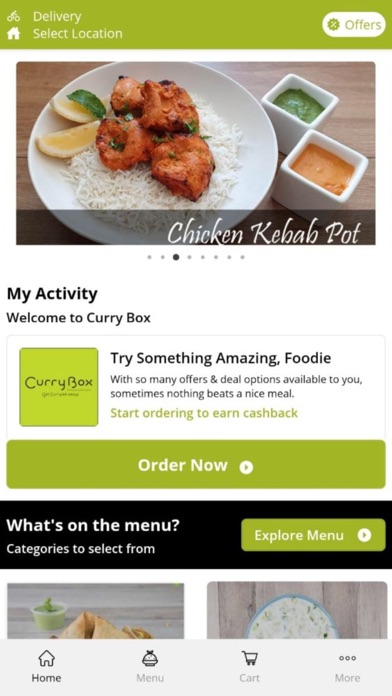 Curry Box Order Online Screenshot 1 - AppWisp.com Curry Box Order Online Screenshot 1 - AppWisp.com