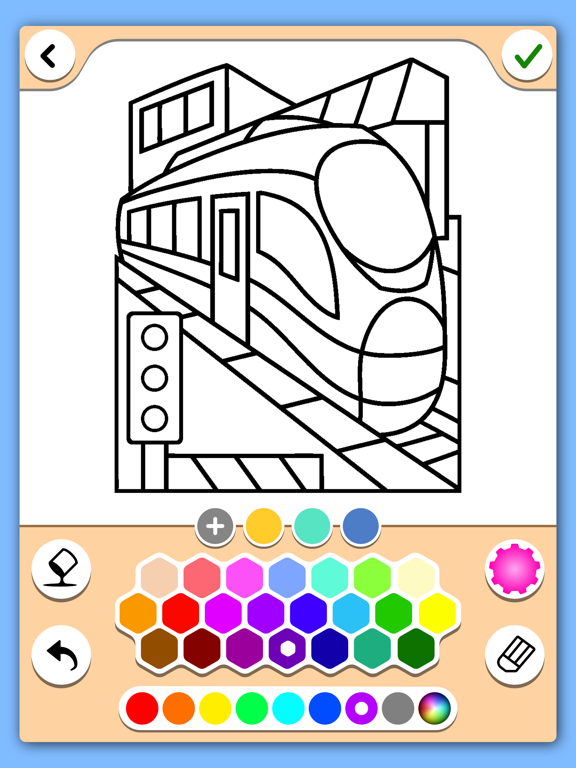 Screenshot #6 pour Trains Coloriage Pages