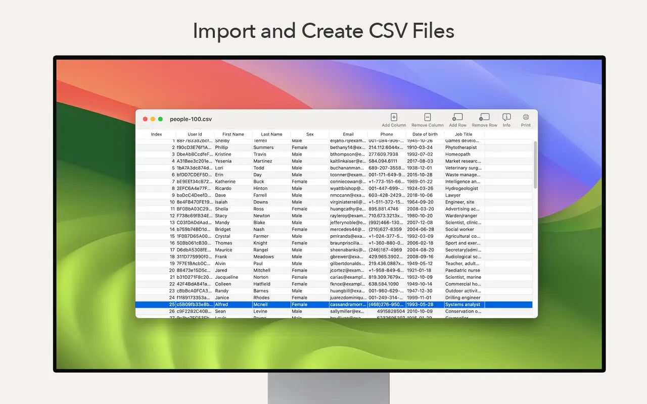 #1. CSV Editor Pro X (macOS) De: Indigogo