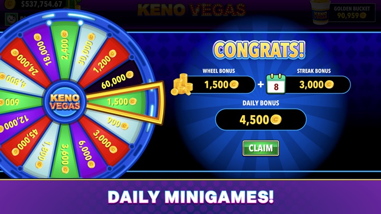 Keno Vegas - Casino Games screenshot-4