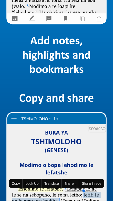Sotho Bibles (NSO, SSO, TSW) Screenshot
