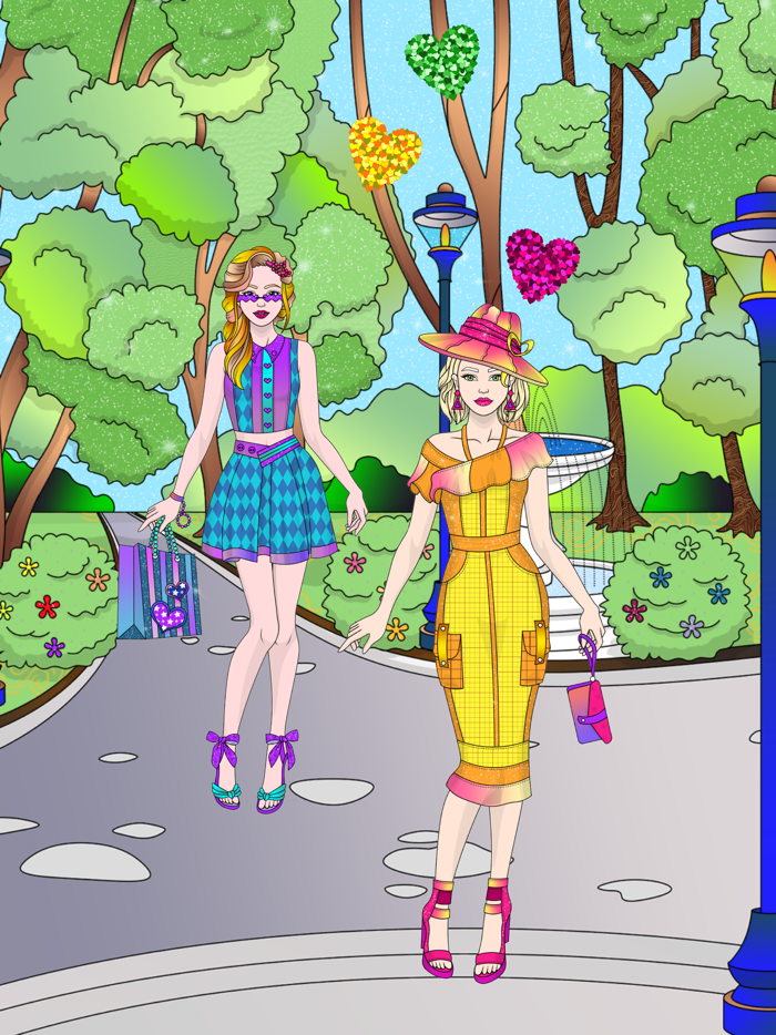 College Girl Coloring Dress Up