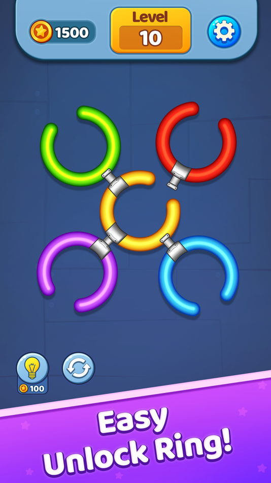 #1. Rotate Rings - Circle Puzzle (iOS) Bởi: Mrudul Babariya