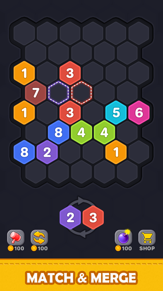 Merge Hexa Puzzle -Merge Block - 1.2 - (iOS)