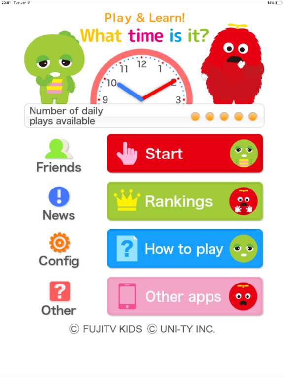 What time is it? [U-F] iPad screenshot 1 - Education app