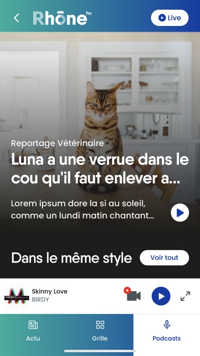 Rhône FM Screenshot