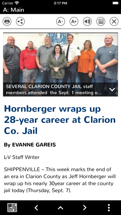 The Leader-Vindicator eEdition Screenshot