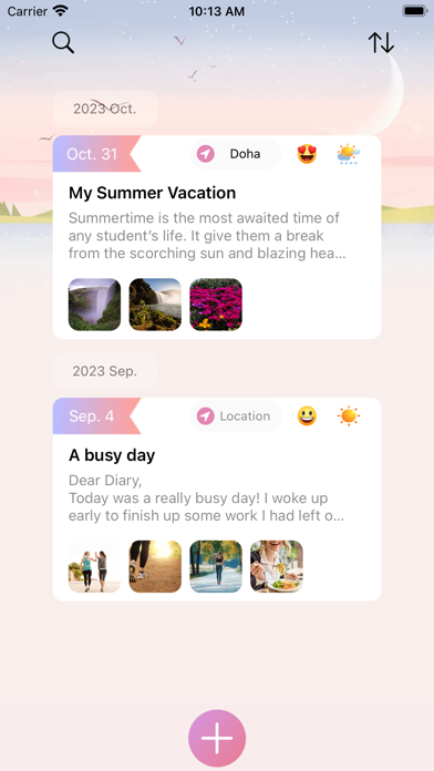 Sweet Diary - Daily Journal Screenshot