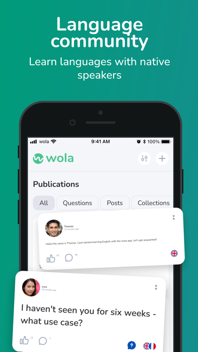 Wola - language community Screenshot