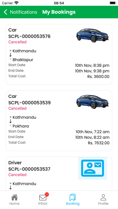 Spark Car Rental Nepal Screenshot