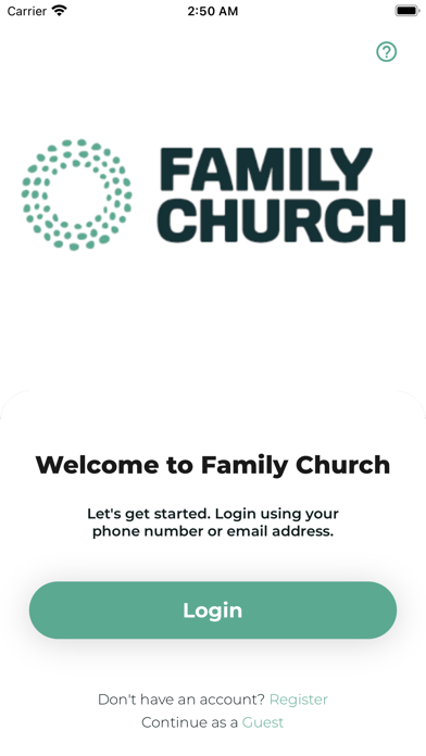 Our Family Church Screenshot