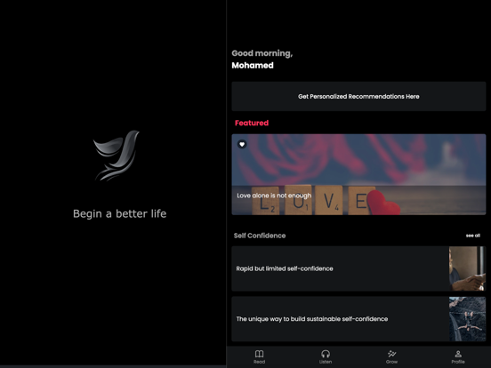 Gulpes Coaching and Motivation iPad screenshot 4 - Health & Fitness app