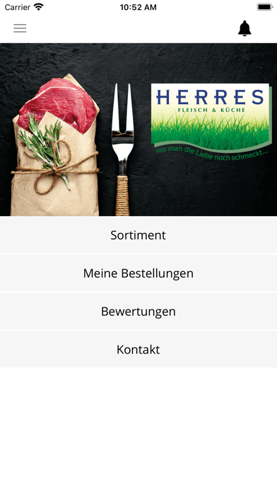 Herres BestellApp Screenshot