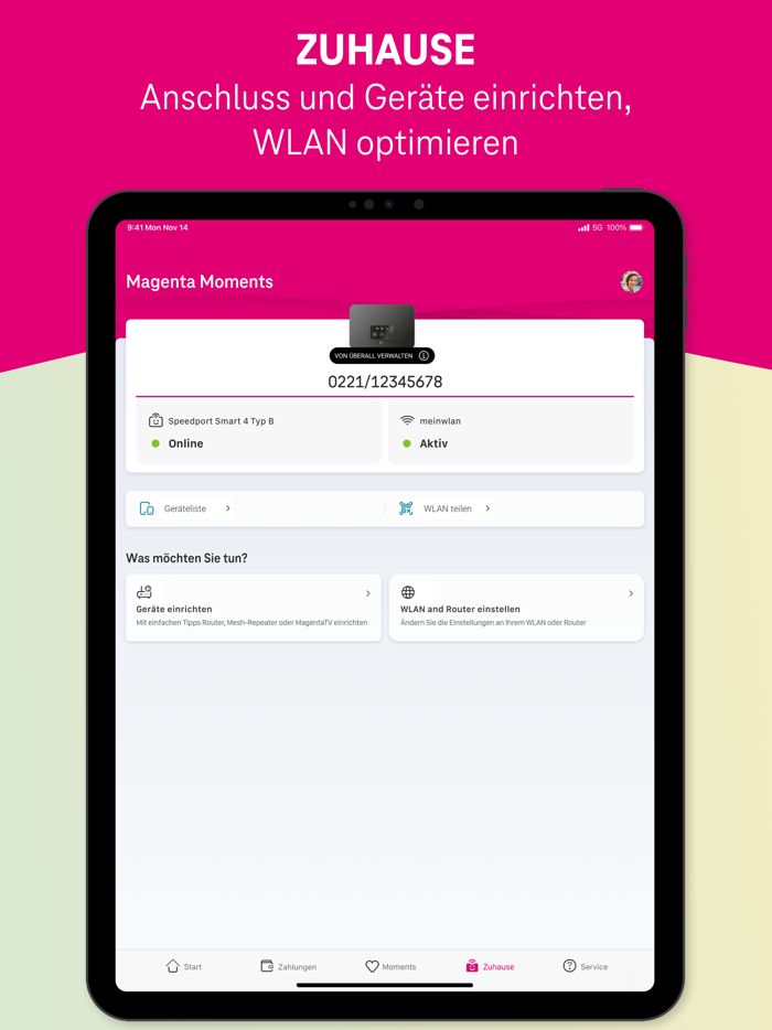 MeinMagenta Handy and Festnetz