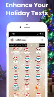 hoho emojis - santa claus iphone screenshot 2