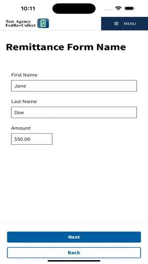 FedRevCollect screenshot 2