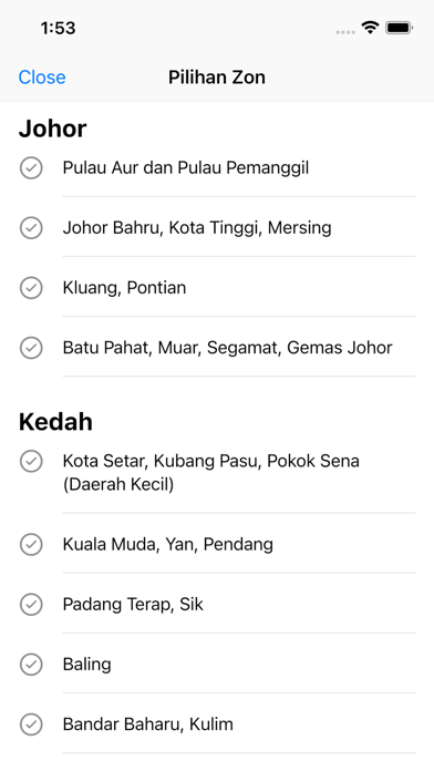 Waktu Solat by AMRU (Malaysia) Screenshot